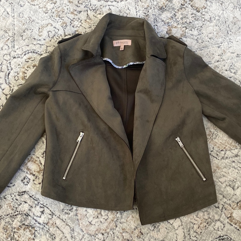 Perfect Condition Green Suede Jacket - image 1